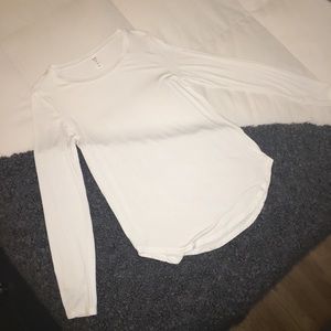 Old Navy Luxe Basic White Long Sleeve Tee